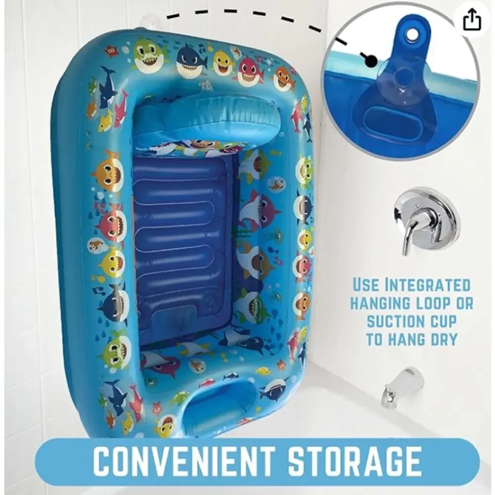 Nickelodeon Baby Shark Making a Splash Inflatable Tub - Baby Bathtub